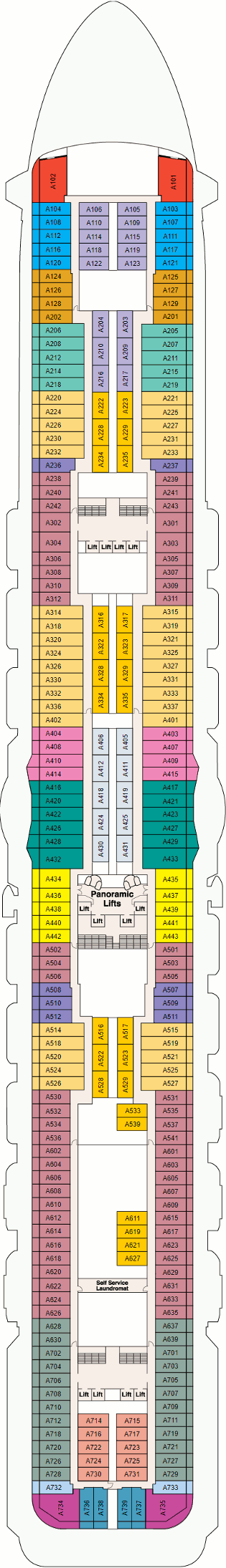 Regal Princess Aloha Deck Deck Plan