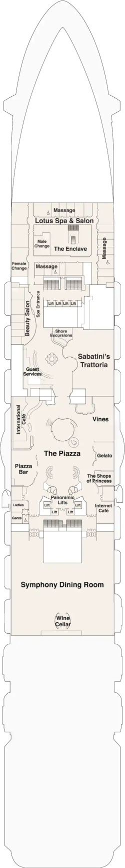 Regal Princess Plaza Deck Deck Plan