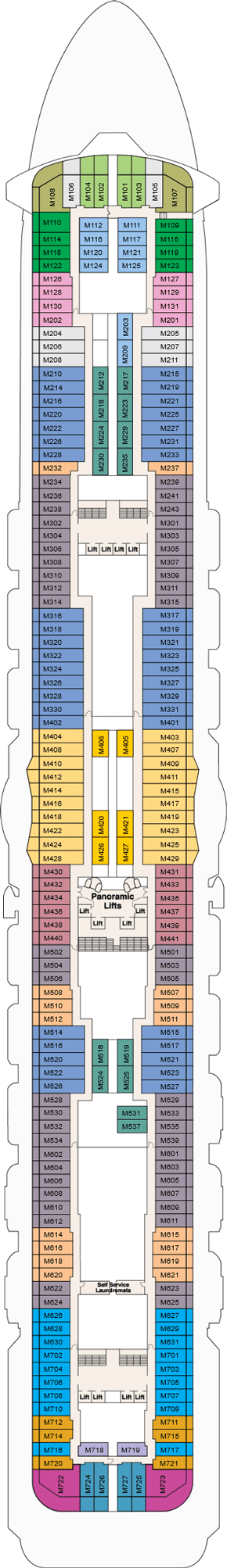 Regal Princess Marina Deck Deck Plan
