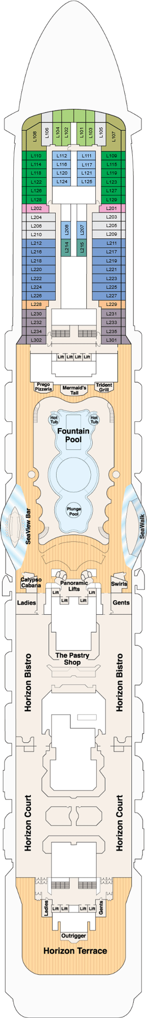 Regal Princess Lido Deck Deck Plan