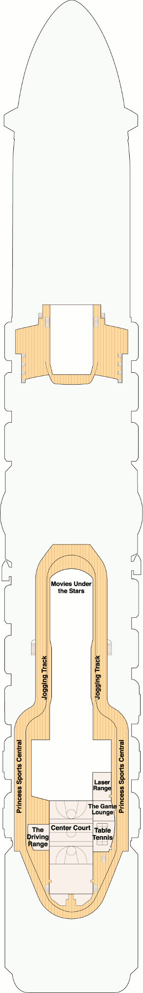 Regal Princess Sports Deck Deck Plan