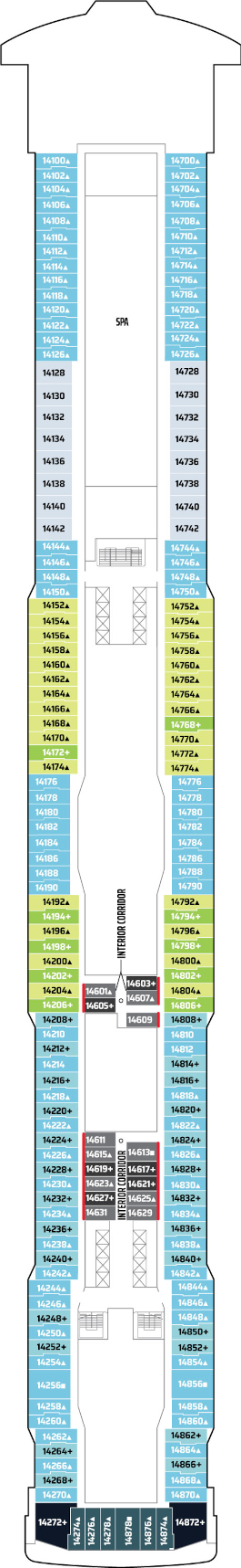 Norwegian Breakaway Deck Fourteen Deck Plan