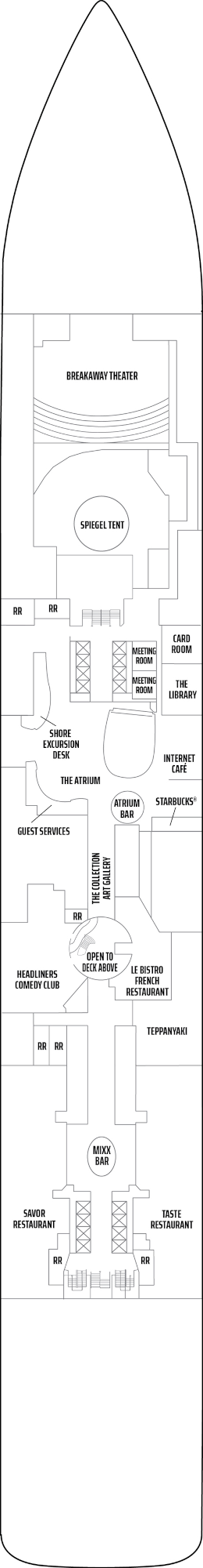 Norwegian Breakaway Deck Six Deck Plan