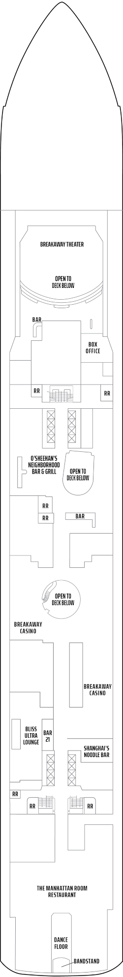 Norwegian Breakaway Deck Seven Deck Plan