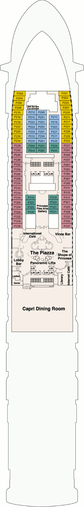 Star Princess Plaza Deck Deck Plan