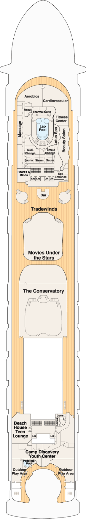 Star Princess Sun Deck Deck Plan