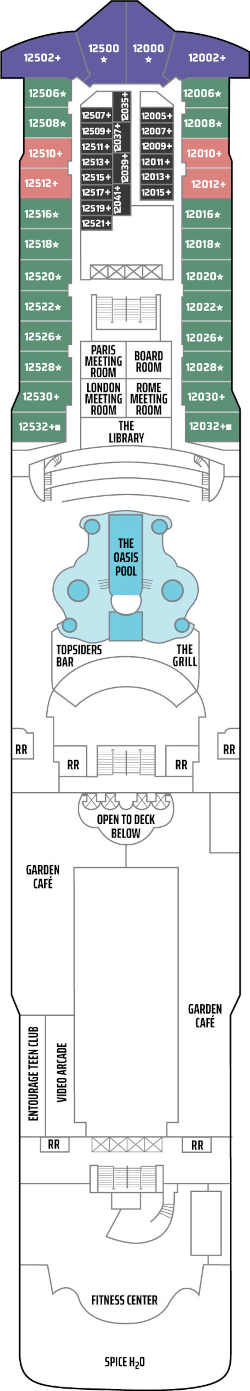 Norwegian Star Deck Twelve Deck Plan