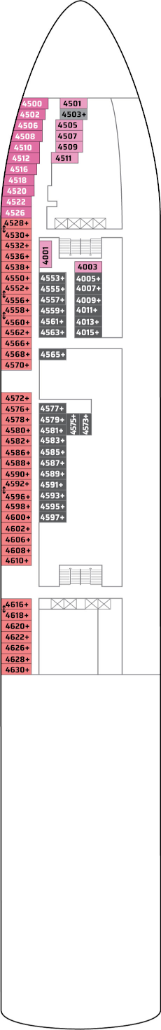 Norwegian Star Deck Four Deck Plan