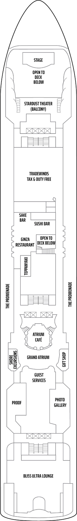 Norwegian Star Deck Seven Deck Plan