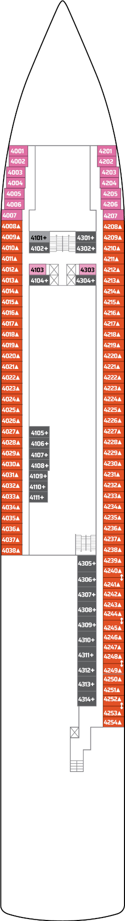 Norwegian Sun Biscayne Deck Deck Plan