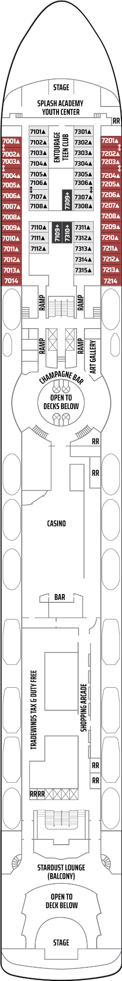 Norwegian Sun International Deck Deck Plan